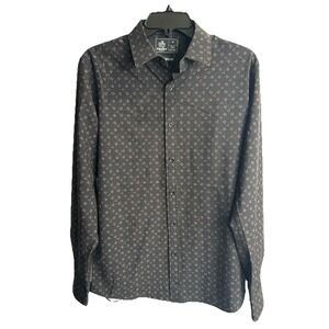 Rugby University Shirt NWT Men Stretch Long Sleeve Button Up Performance Sz L